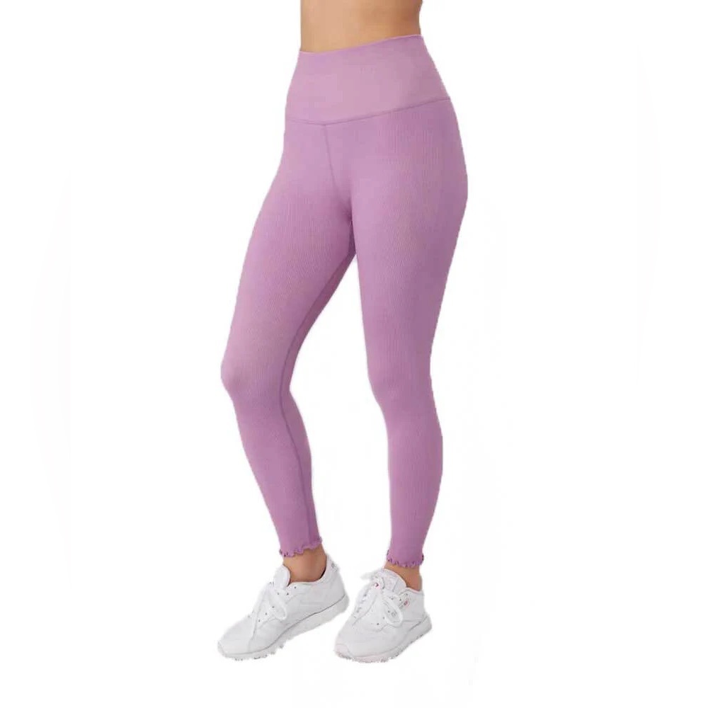 SPIRITUAL GANGSTER Lettuce Hem Leggings Dusty Blue SIZE EXTRA SMALL XS 2 4 Yoga